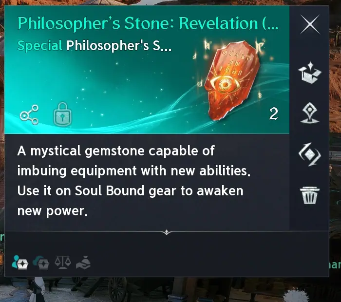 Gegenstandstext des Philosopher's Stone: Revelation